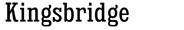 Kingsbridge font preview